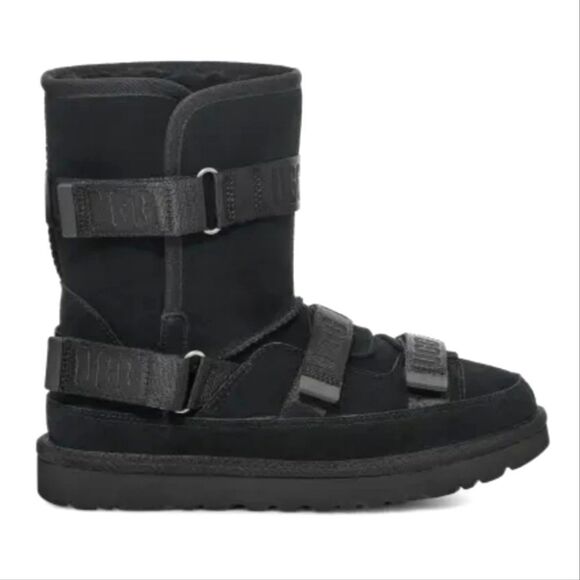 Ugg Classic Short Hybrid Boot- Black - Picture 1 of 11